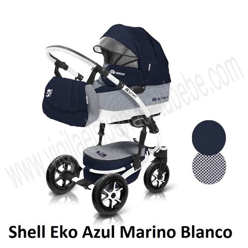 Shell Eko Azul Marino Blanco